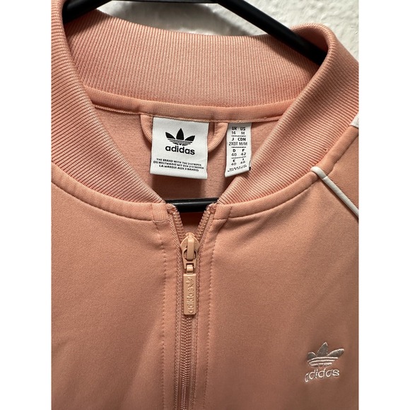 Adidas Originals Women's Pink Iconic Superstar Track Jacket Kids 14 - Picture 4 of 5